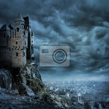 Фотообои - Мрачный замок (пейзаж)