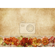 Фотообои - Винтажные цветы
