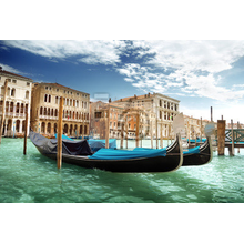 Фотообои с гондолами в Венеции (Италия)