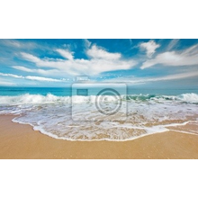 Фотообои с морем и песочным пляжем