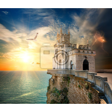 Фотообои с пейзажем - Замок над морем (Ласточкино гнездо)