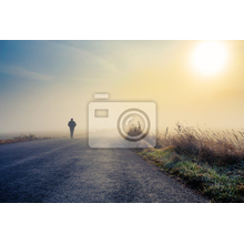 Фотообои - Дорога в тумане