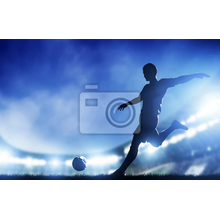 Фотообои - Футболист с мячом