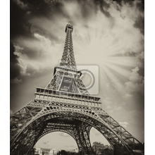 Фотообои - Черно-белая эйфелева башня