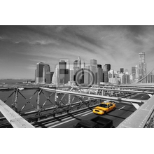 Фотообои — Такси на Бруклинском мосту
