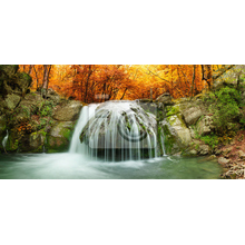 Фотообои - Красивый осенний водопад