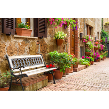 Фотообои с итальянской улочкой в цветах