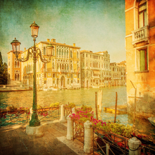 Фотообои на стену с винтажным венецианским пейзажем