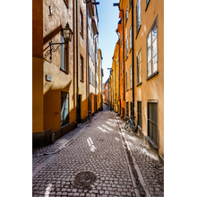 Фотообои с узкой улицей в Стокгольме