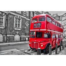 Фотообои - Красный автобус