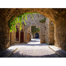 Фотообои - Средиземноморская улочка с аркой