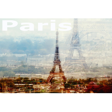 Фотообои - Париж и Эйфелева башня
