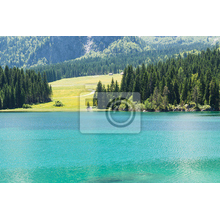 Фотообои с горным озером
