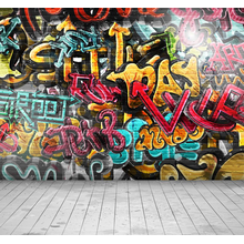 Обои граффити в интерьере детской