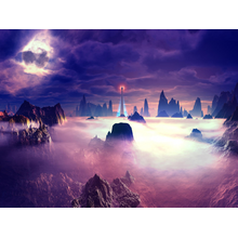 Сторожевая башня в густом тумане