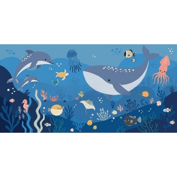 Обои на стену с подводным миром в детскую.