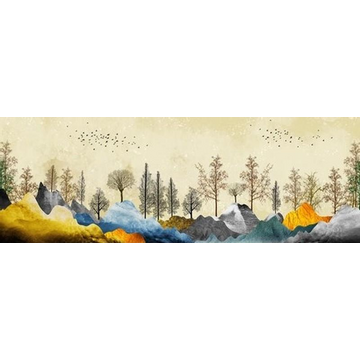 Панорамные обои «Сказочный лес» (рисунок).