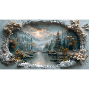 3D-Обои с лесом, артикул 10061561.