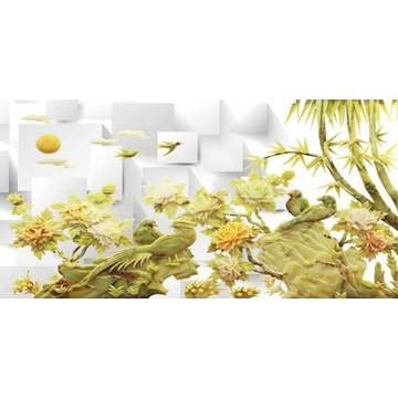 Обои с 3D-изображением птиц