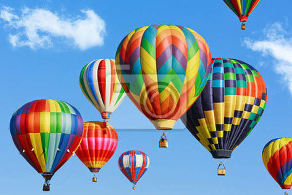 Фотообои - Цветные воздушные шары артикул 10007428