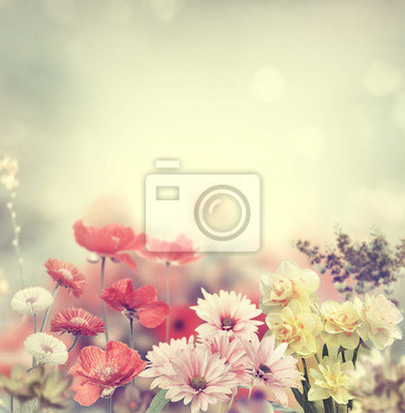 Фотообои - Ретро цветы артикул 10007584