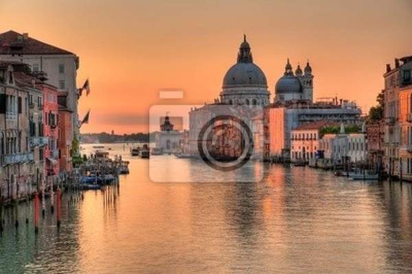 Фотообои - Гранд Канал на закате в Венеции артикул 10000028