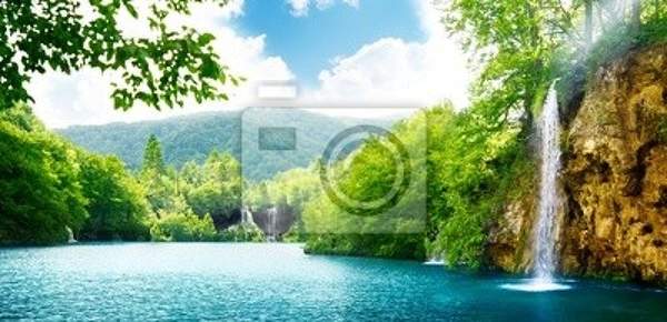 Фотообои - Пейзаж с водопадом артикул 10000249