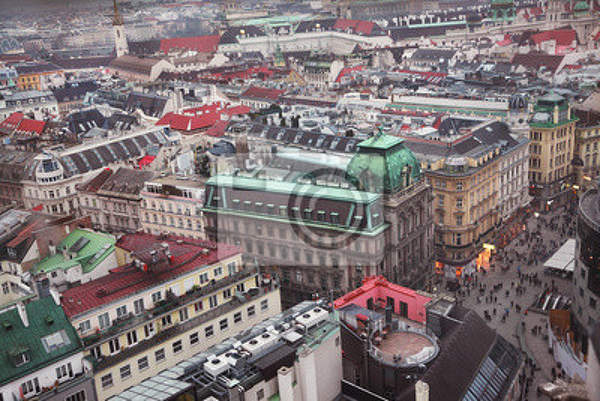 Фотообои с видом с высоты на Вену артикул 10001005