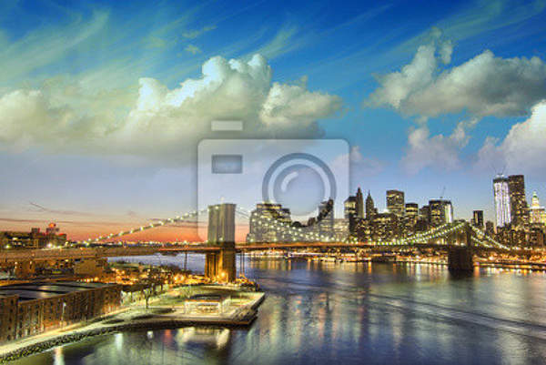 Фотообои с Бруклинским мостом артикул 10000589