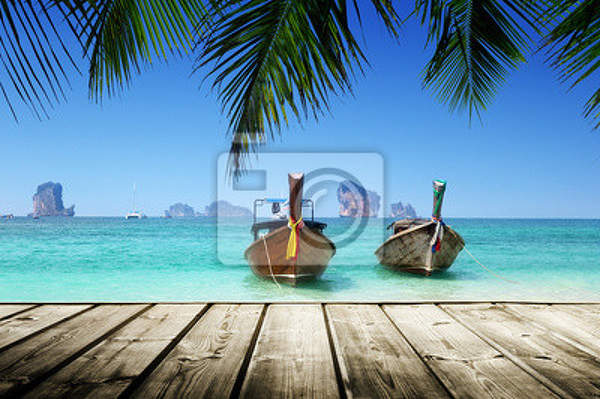 Фотообои - Тропическая терраса с видом на море артикул 10001228