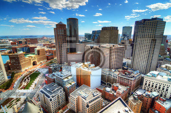 Фотообои с видом на Бостон с высоты артикул 10001259