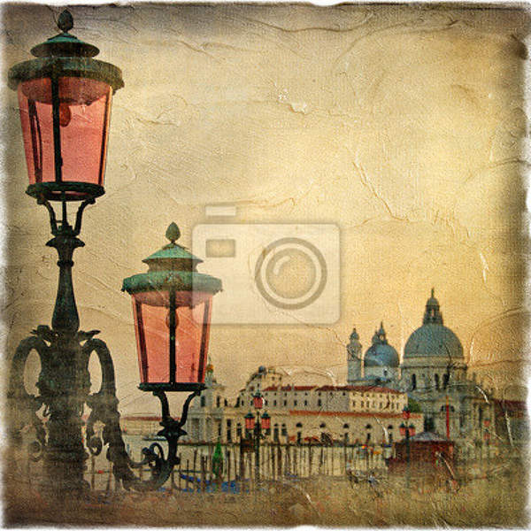 Фотообои - Венецианский пейзаж - произведение в стиле живописи артикул 10000509