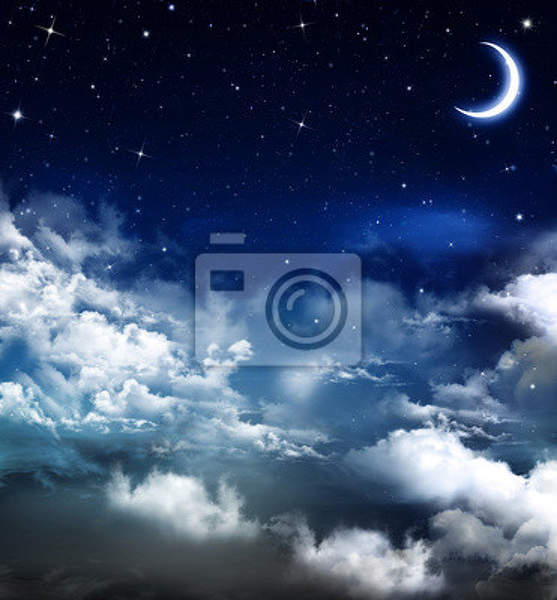 Фотообои с красивым ночным небом артикул 10001368