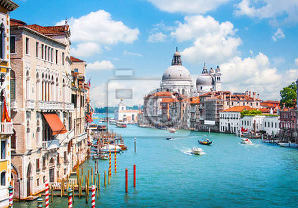 Фотообои с Венецией - Гранд-канал и Базилика Санта-Мария артикул 10001272