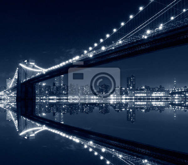 Фотообои - Бруклинский мост в Нью-Йорке артикул 10000628