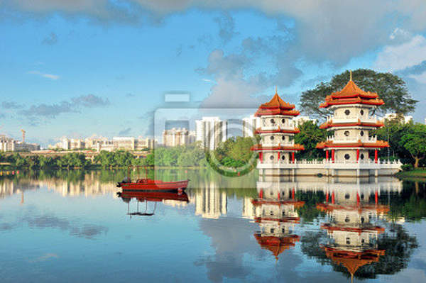 Фотообои — Пагода на озере артикул 10001280