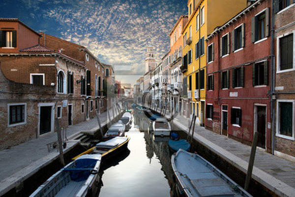 Фотообои: Вид с моста в Венеции артикул 10002158