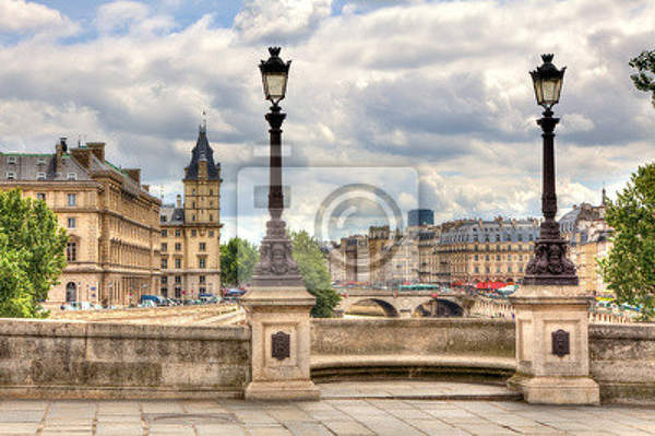 Фотообои с городом - Парижский городской пейзаж артикул 10001970