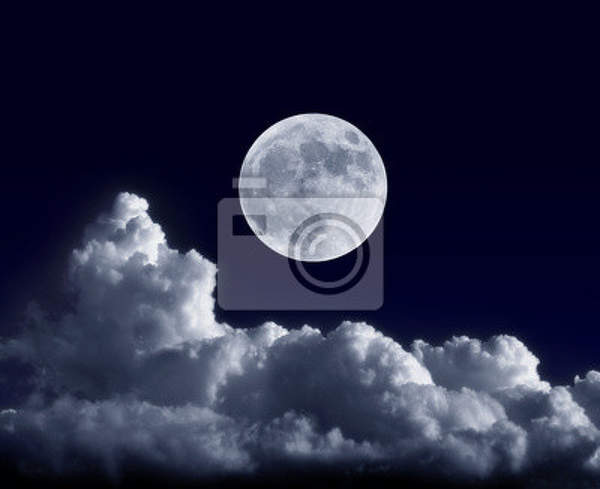 Фотообои с ночным небом - Полнолуние артикул 10001828