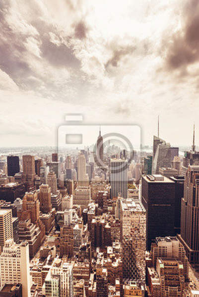 Фотообои на стену - Вид на Манхэттен с высоты артикул 10001707