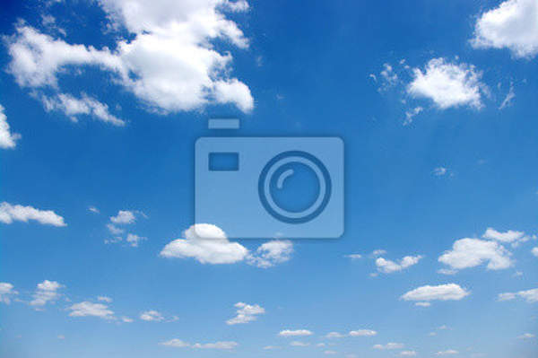 Фотообои с белыми облаками в синем небе артикул 10002049