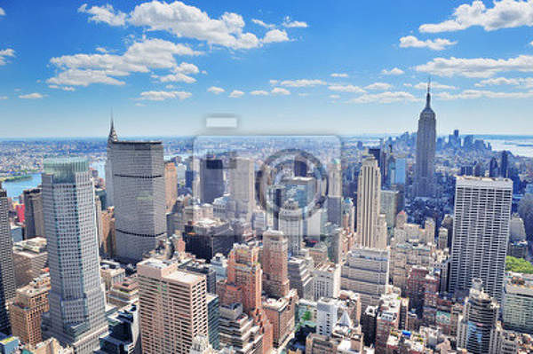 Фотообои с городом - Манхэттен с высоты артикул 10001936