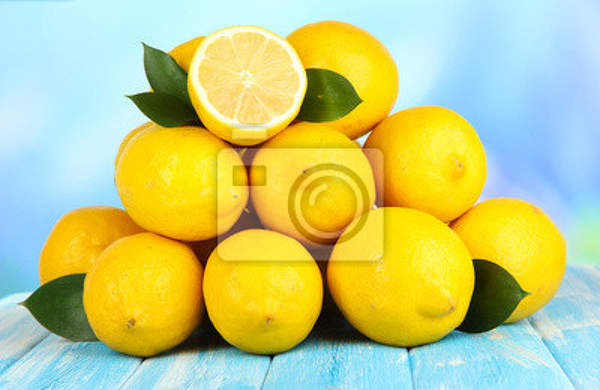 Обои для кухни с лимонами артикул 10001636
