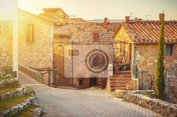 Фотообои - Старый городок в Италии артикул 10007767
