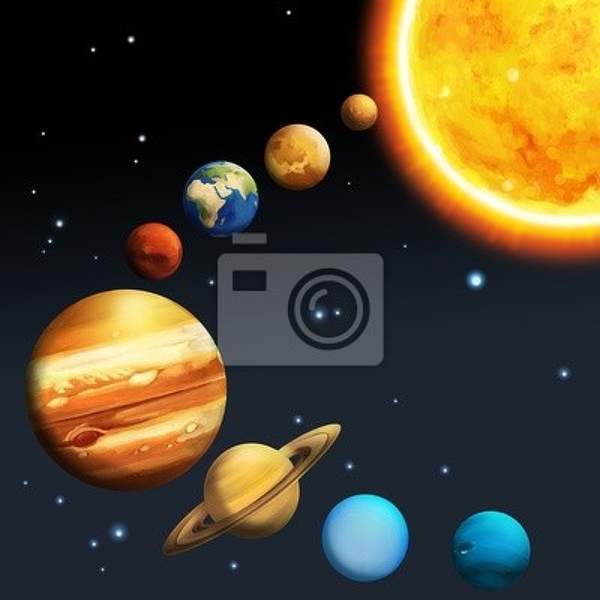 Фотообои - Солнечная система артикул 10001738
