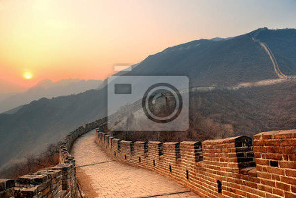 Фотообои - Великая китайская стена на закате артикул 10002880