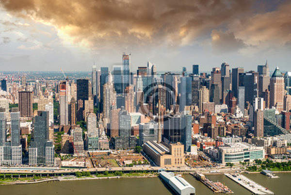 Фотообои с Нью-Йорком (вид с высоты) артикул 10002434