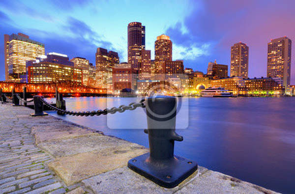 Фотообои "Набережная Бостона" (городской пейзаж) артикул 10002471