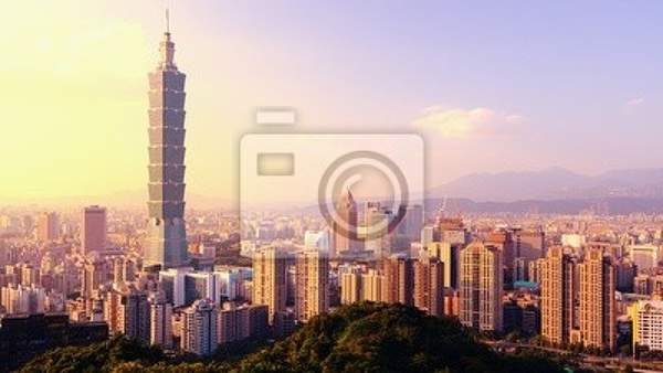 Фотообои с городской панорамой и небоскребами артикул 10002308