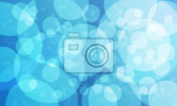 Фотообои - Эффект боке в синих тонах артикул 10003033